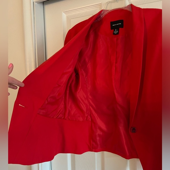 DKNY Women's Suit Jacket/Blazer in Red - Picture 4 of 10